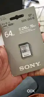 Sony SDXC UHS - II Sd card Avaliable