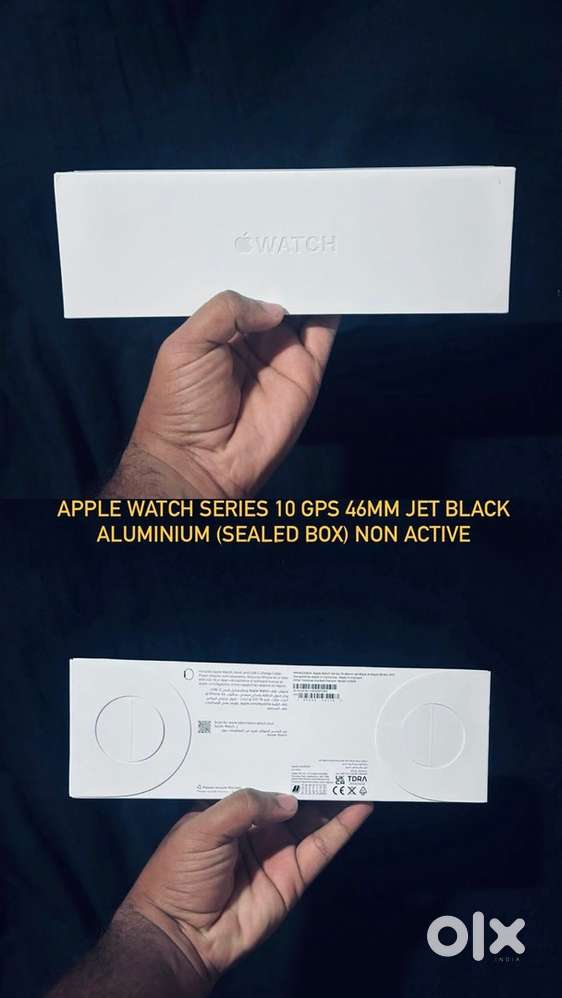 APPLE WATCH SERIES 10 GPS 46MM JET BLACK ALUMINIUM (SEALED BOX)