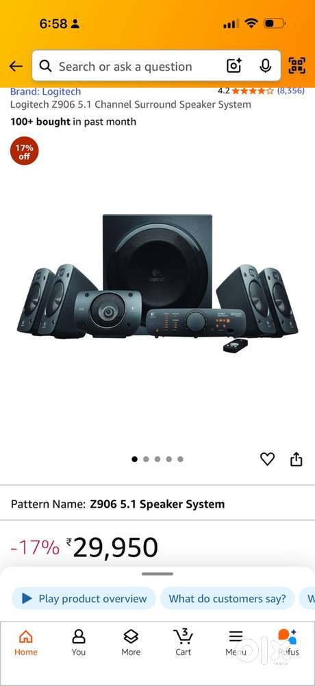 Logistic 5.1 Home theatre Music system seld pack