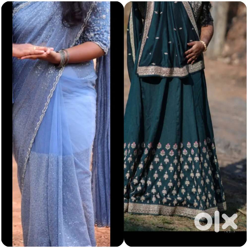 One day used lehanga and saree