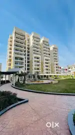 Available 3bhk Semi Furnished flat on airport road Zirakpur