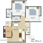 Want to sale ready to move 2BHK near Mother Teresa School Kolar Road