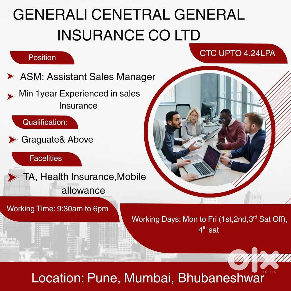 Mumbai/Vikhroli West Mumbai/ASM/HI/TA/min 1yrexp insurance sales
