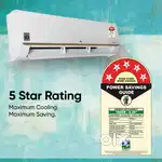LG AC 1 ton 5 star rating energy efficient