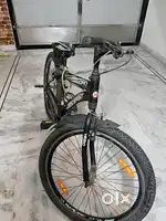 Hero bicycle in new condition , black colour with green stickers