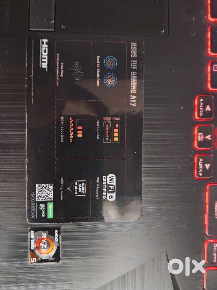 Asus TUF A17 Gaming Laptop  (Completely working and looks new)