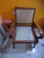Sofa set made of solid teak wood.