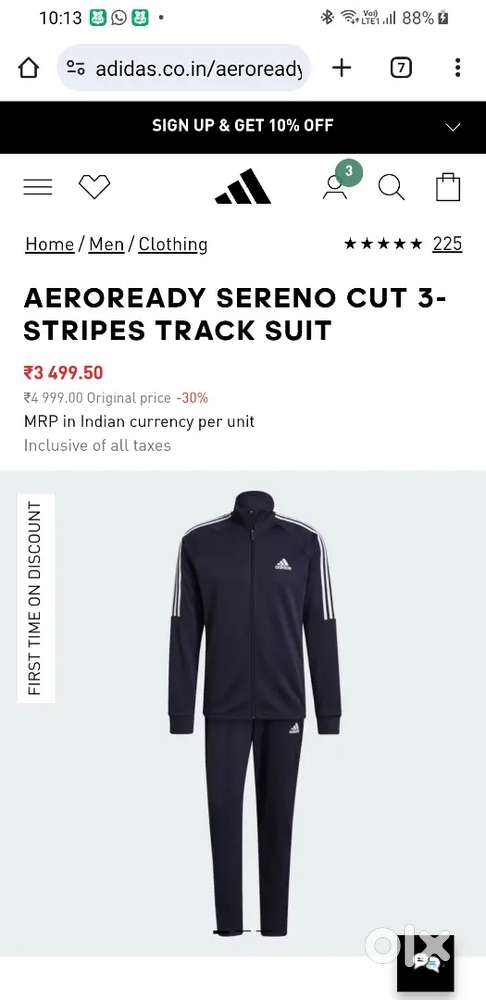 ADIDAS ORIGINAL Track Suit BRAND NEW for SALE