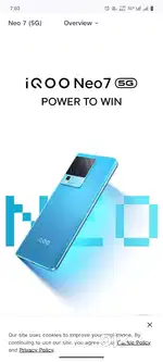 iQOO Neo 7.        {8/128GB}ROM