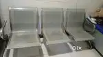 Steel chair 3 seater