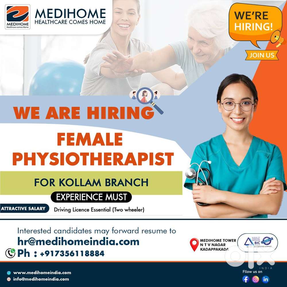 We Are Hiring a Female Physiotherapist