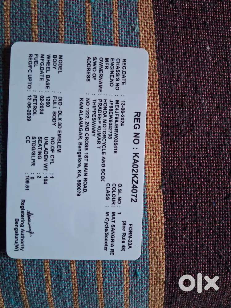 New dio dlx scooty for sale