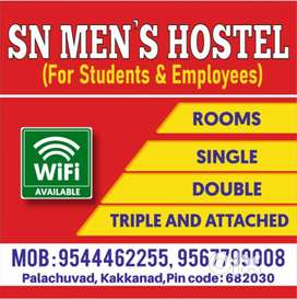 SN Mens Hostel, Near CSEZ and Infopark, for Batchelorsand students