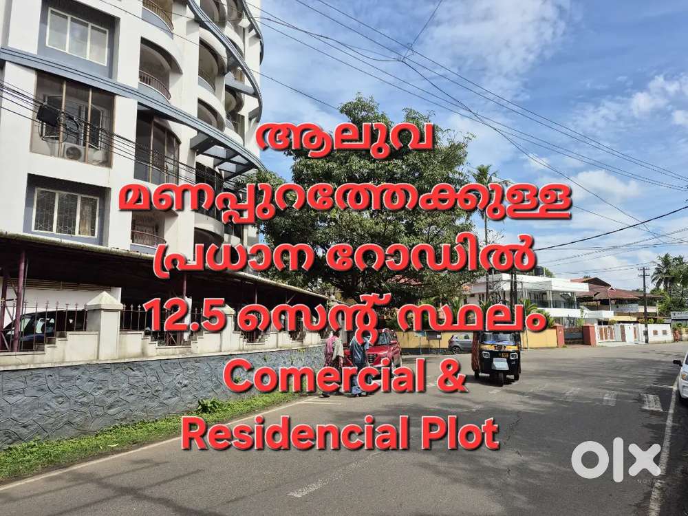Aluva Thottakkattukara Manappuram Main Road Frontage 12.5 Cnt