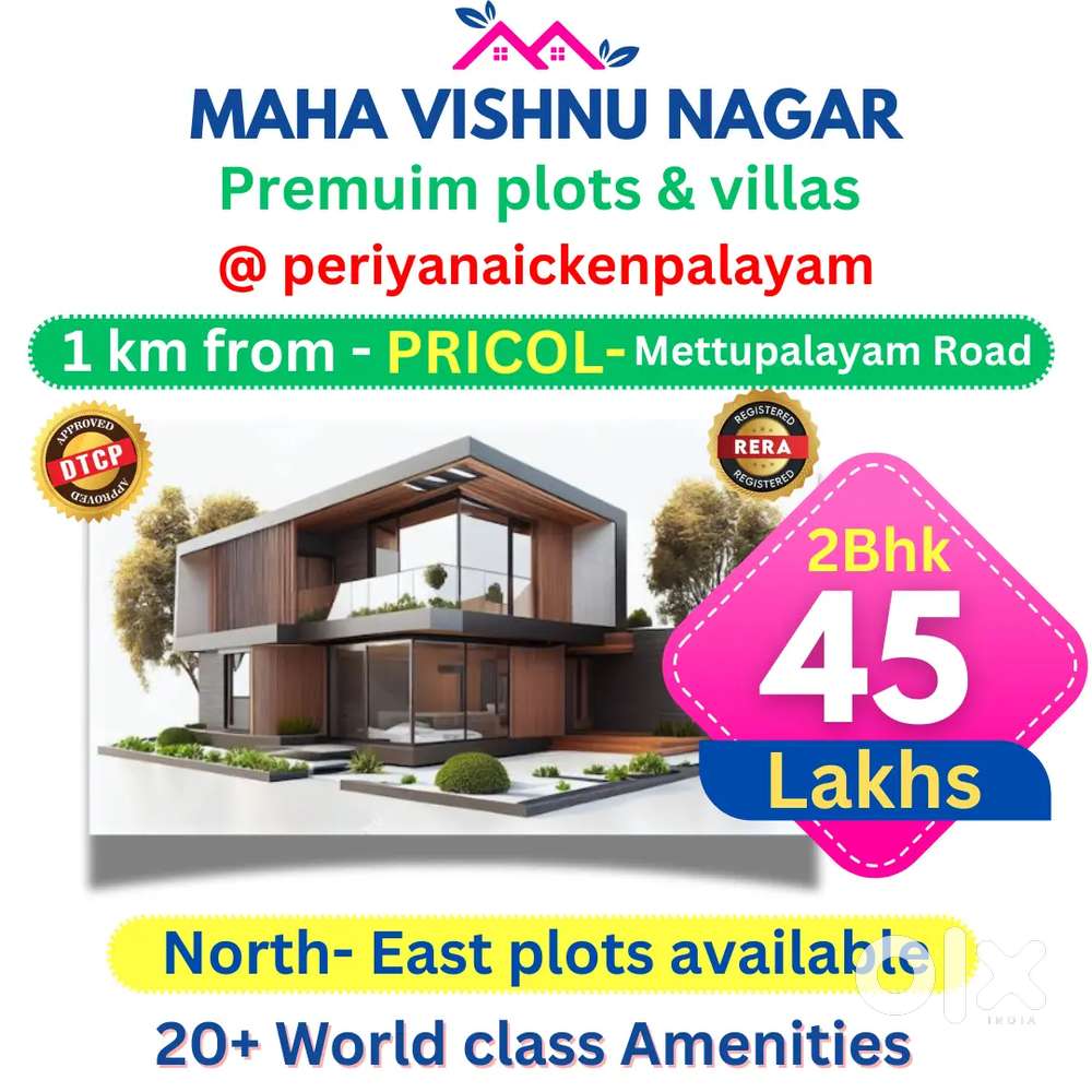 Mettupalayam road periyanaickenpalayam near DTCP plots sale