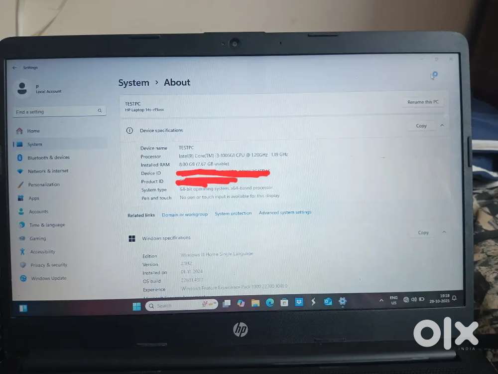 HP laptop 14s