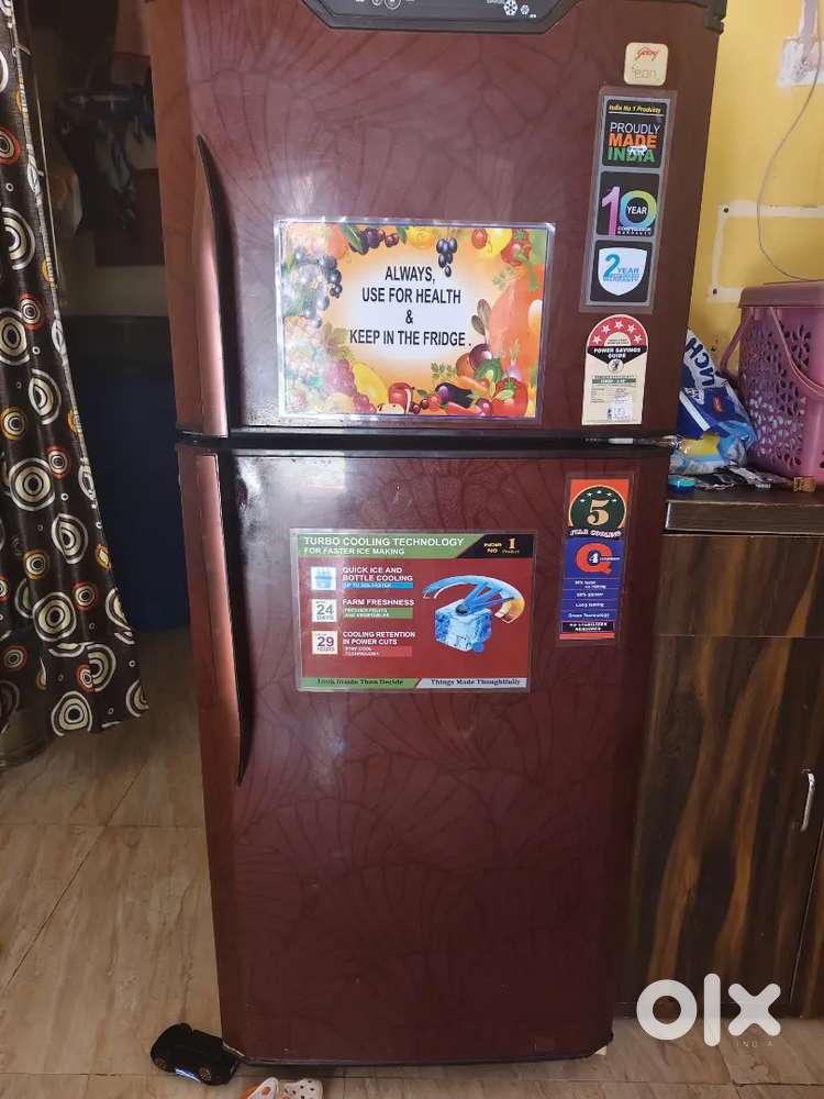 Godreji double door fridge 260L