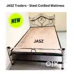 Steel cot bed mattress sales- Different Sizes Available