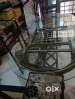 6 Seater wooden Dining Table with Chairs