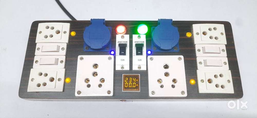 Extension Board  Domestic 16A/32A/63A DJ Schuko Sockets Wooden Made