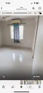 3 BHK 3 Bathroom semi furnished first floor