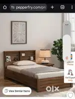 Pepperfry double cot 46x78 gently used