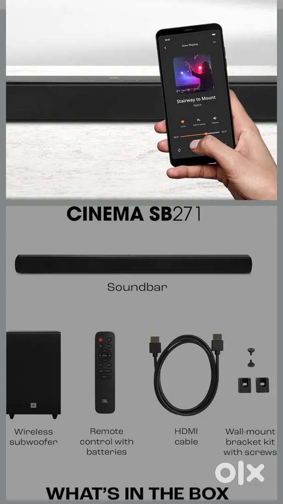 JBL SB-271 with warranty , just 1.5 months Old - Orginal price- 13000