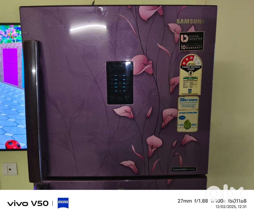 Samsung double door 243 liters storage with in built stabilizer