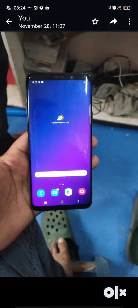 S9 plus 6..64gb good condition green lcd