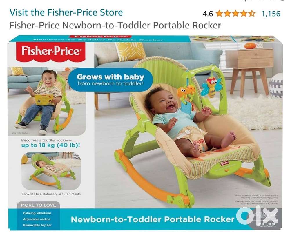Fisher-Price Newborn-to-Toddler Portable Rocker upto 18 kg