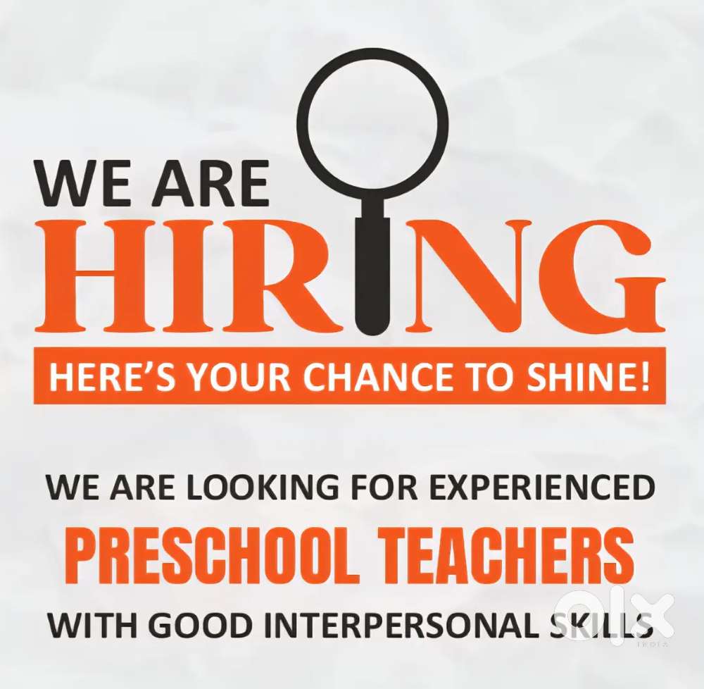 Pre-school teacher near wall city subhash chowk