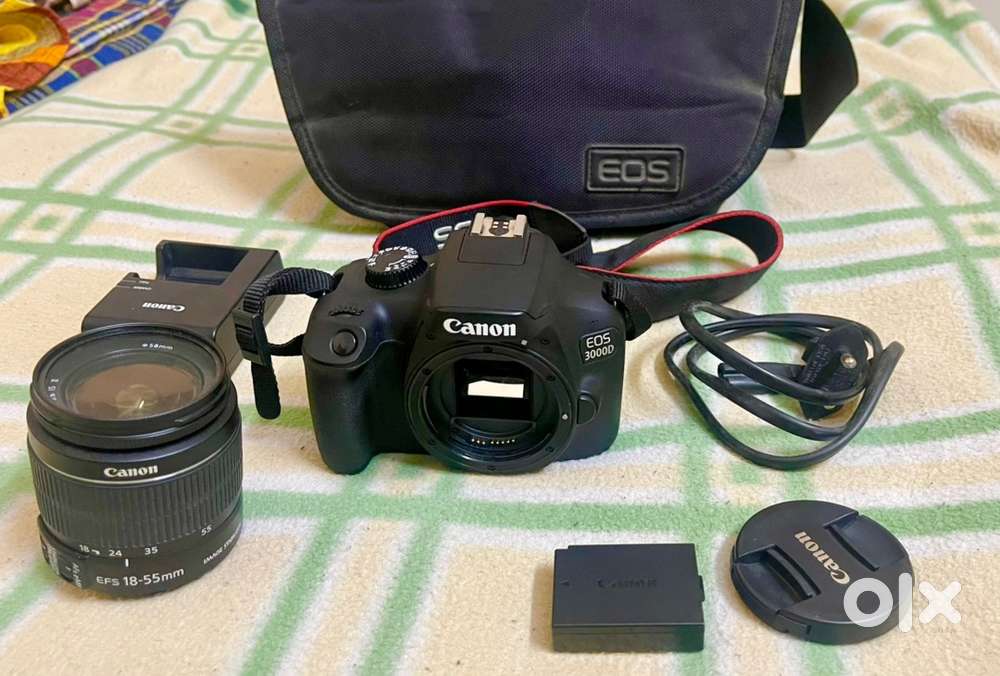 Canon 3000d camera with 18 to 55mm lens good condition