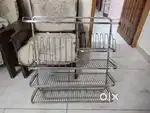 Utensil rack of high quality and heavy stainless steel
