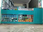 Medical wooden furniture racks 1 counter,side wall racks 3