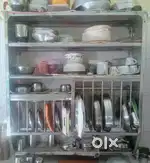5-Shelf Stainless Steel Wall-Mounted Dish Drying Rack