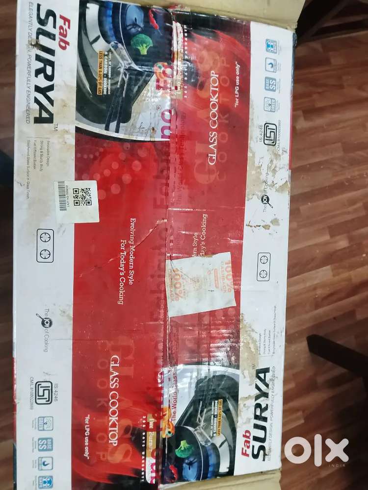 Glass top Gas chulha