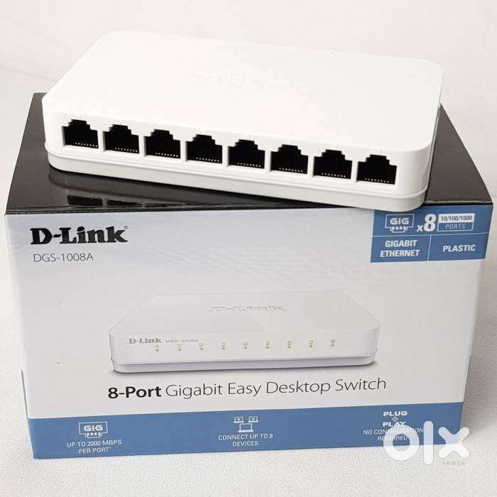 New D-Link 8 Port Gigabit Switch @ Just Rs 3,000 Only...
