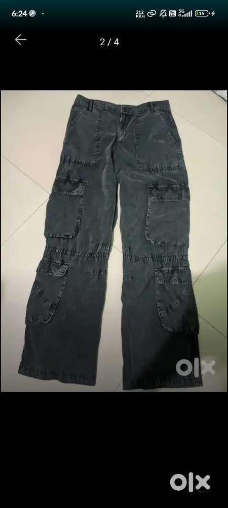 Charcol Cargo Jeans