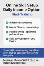 Online Skill Setup | Daily Income Option | Hindi Training