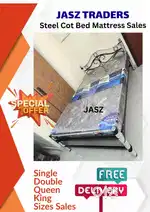 Quality Hostel Cot Steel Cot Foam Bed Mattress All Sizes Available#