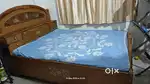 Wooden bed with storage & Mattress