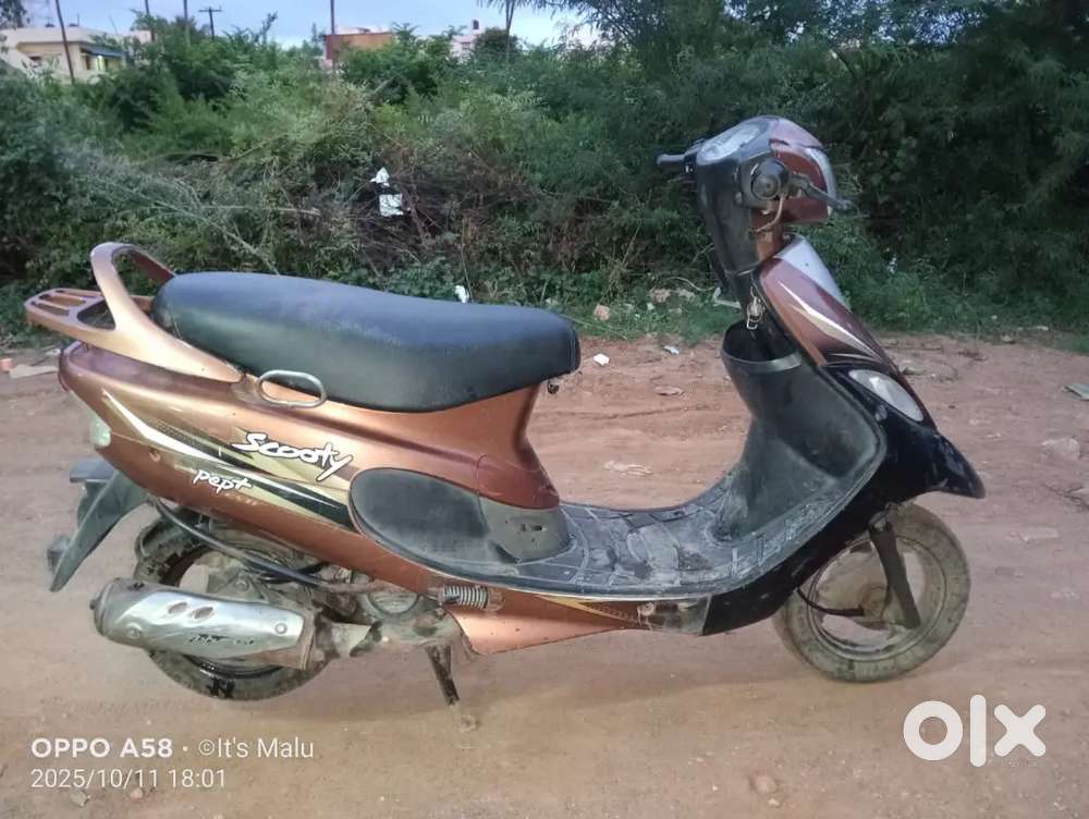 TVS SCOOTY PEP +; MODEL 2016 TO 2017; SELF STARTER; COPPER COLOUR; BS4