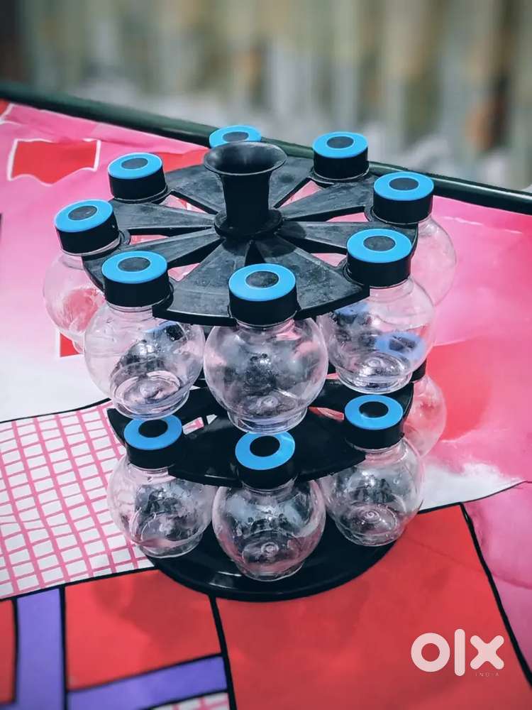 Spice Rack (16 pcs Plastic Bottle 1 set)