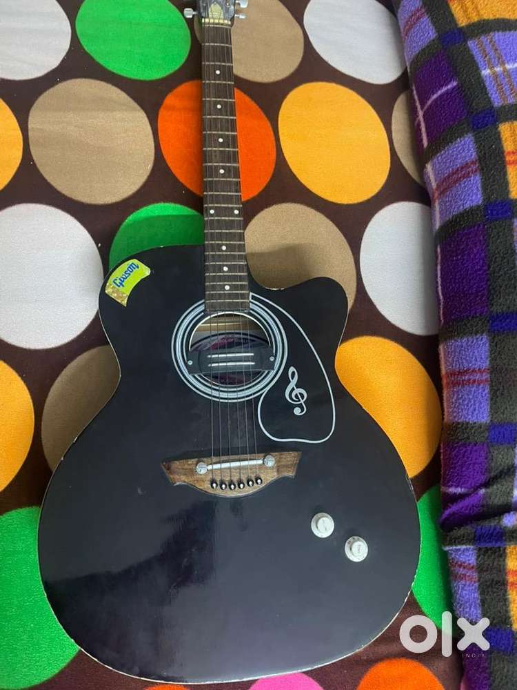GIVSON BLACK MATT ACOUSTIC GUITAR