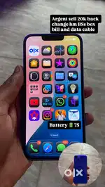 All ok bss back change hm aur battery health 75 hm