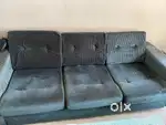 Green velvet sofa mint condition