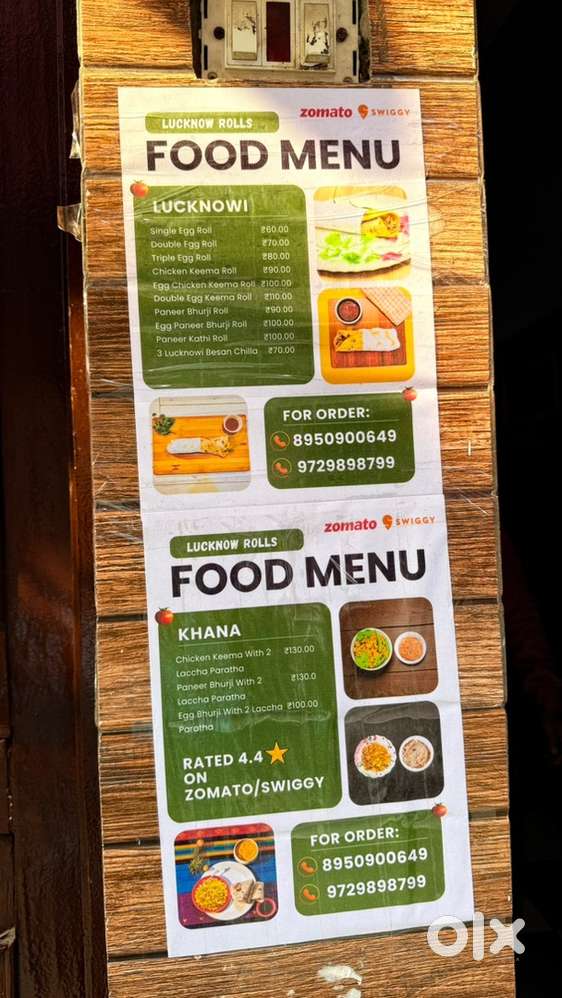 Need 1 cheif and one helper for Food Kart