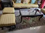 Vintage Burma teak sofa set