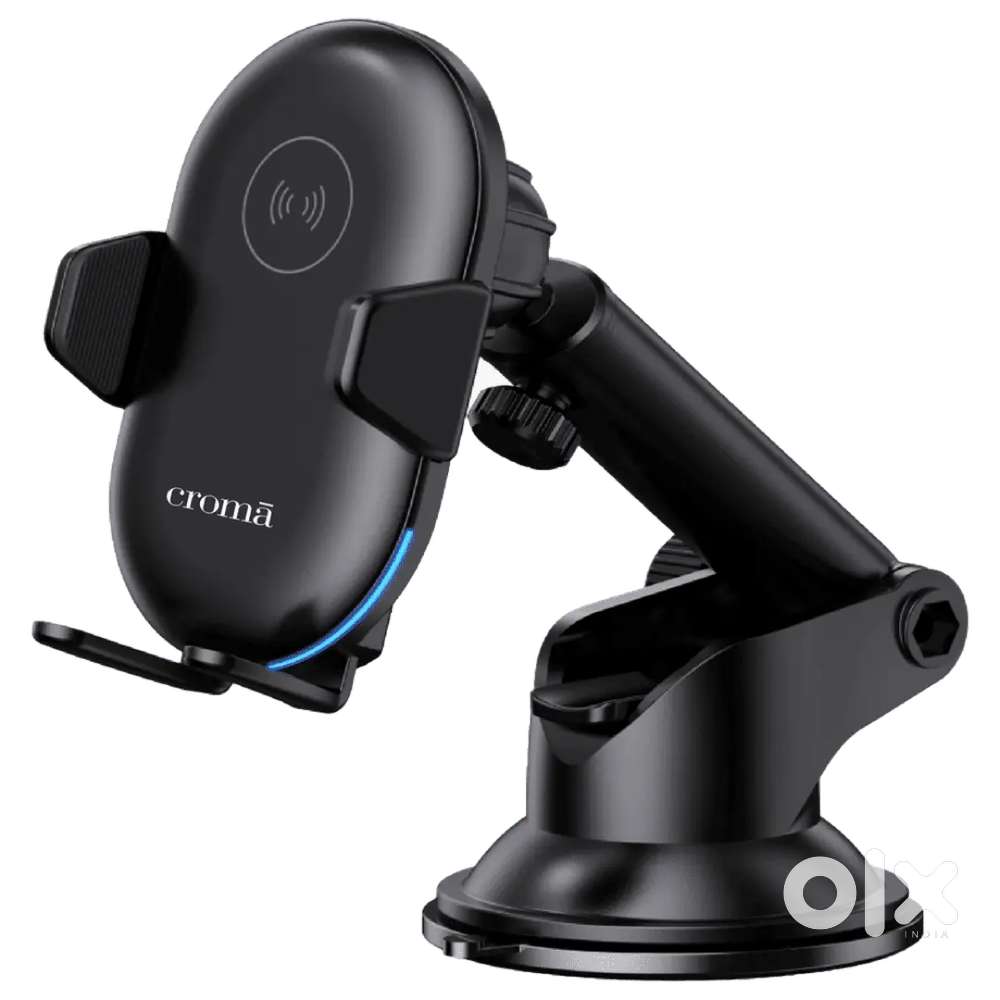 Croma Dashboard Mobile Holder (Infrared Sensor Lock, Black)