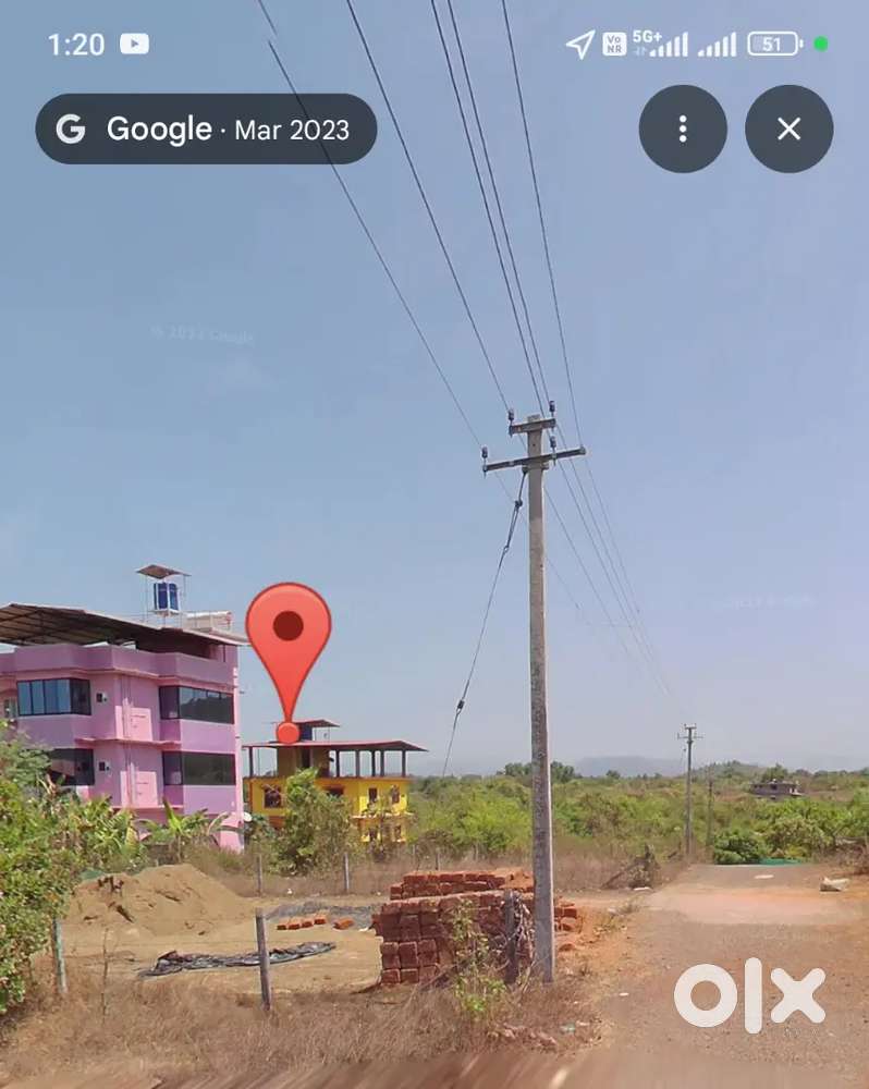 Plot for sale Goa border behind Clove Hotel